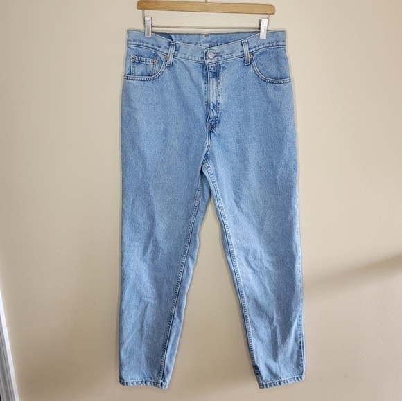 90s Vintage Levi's | 550 Relaxed Fit Tapered Leg Long Length Mom Jeans Size 15 - Picture 2 of 7